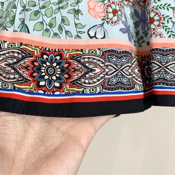 Alice + Olivia Raya Mandarin Collar Mini Dress (Sz 4) Paloma Floral Print - Picture 10 of 16